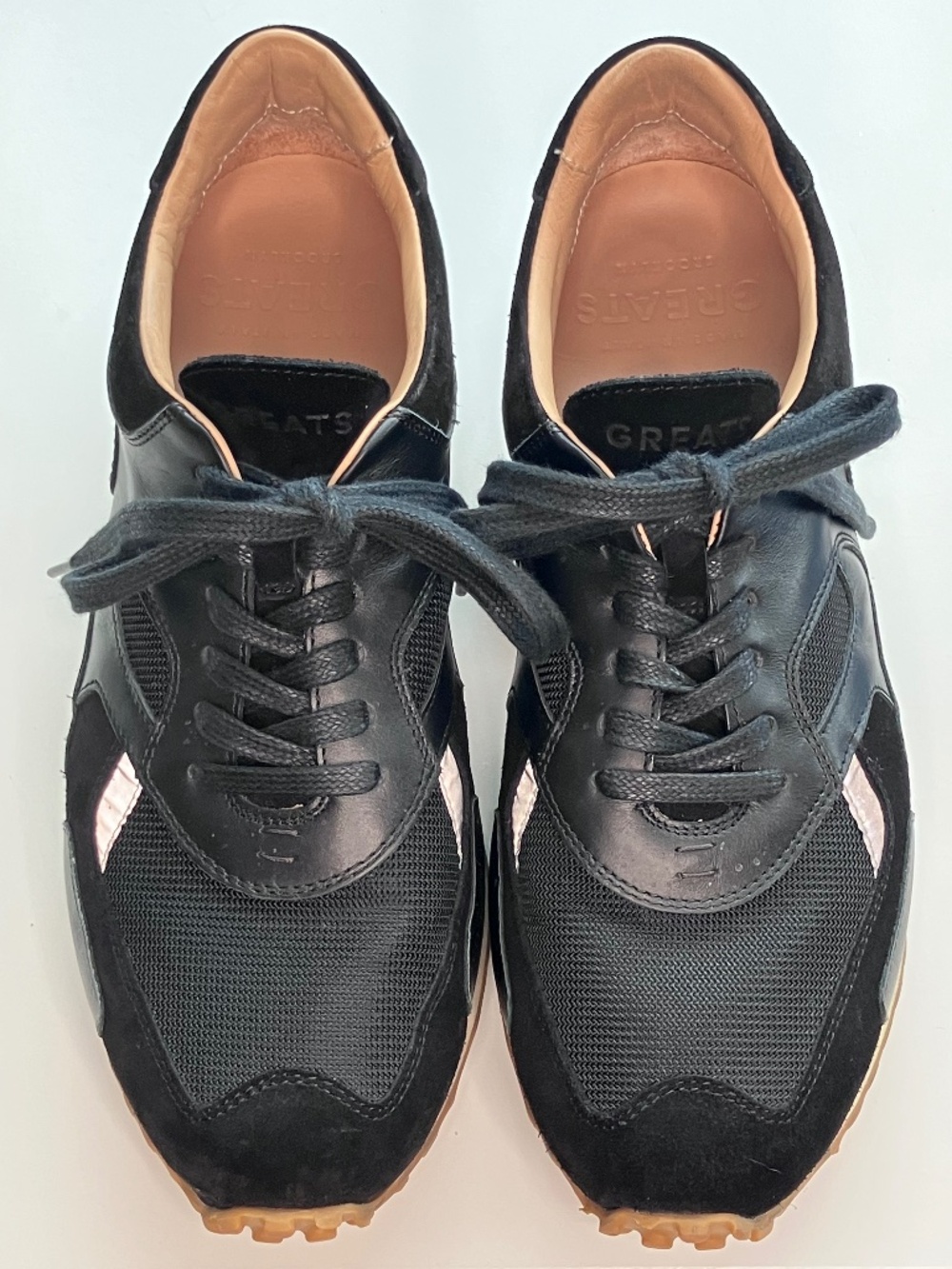 Greats Brooklyn 'Pronto' Black Leather Sneaker, Men's size 42.5